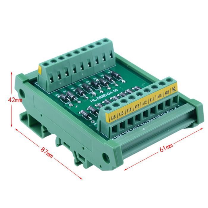 Boîtier de dérivation et de connexion avec rails DIN 516x202x90mm