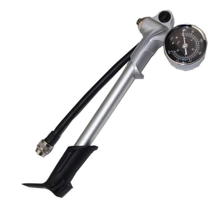 Pompe à Suspension Vélo Haute Pression 300 PSI - Pompe Fourche VTT Avec Jauge Et Purge D'Air - Universelle Pompe Amortisseur Vtt Pompe à Suspension Vélo Haute Pression 300 PSI - Pompe Fourche VTT Avec Jauge Et Purge D'Air - Universelle Pompe Amortisseur Vtt