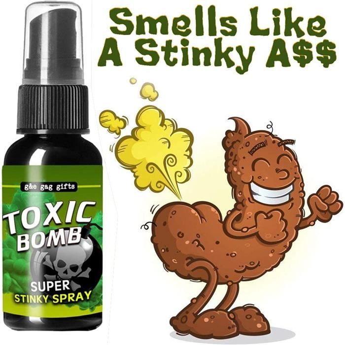 Spray Puant - Pack De 3 Flacons Odeurs Fortes - Pour Farces Et Attrapes, Halloween, Entre Amis - Effet Immédiat Et Durable