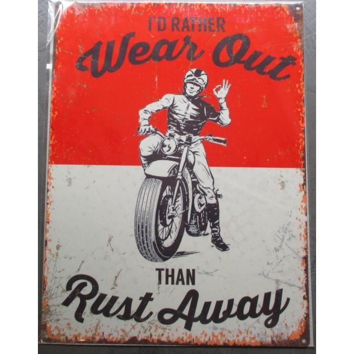 Plaque Métal Suzuki RG500 – Décoration Murale Vintage, Enseigne Garage Moto