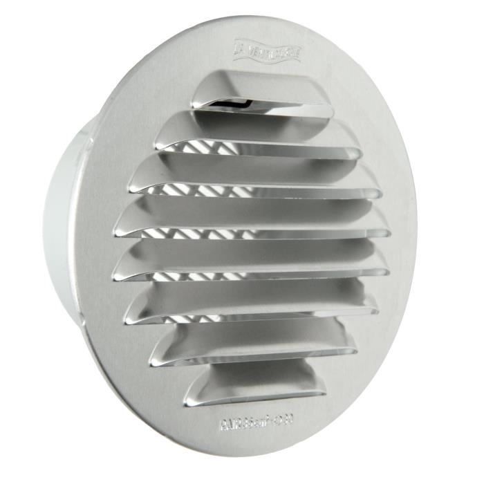 La Ventilazione La ventilation -y Grille ronde encastrable aluminium 80 mm - GTAP80R