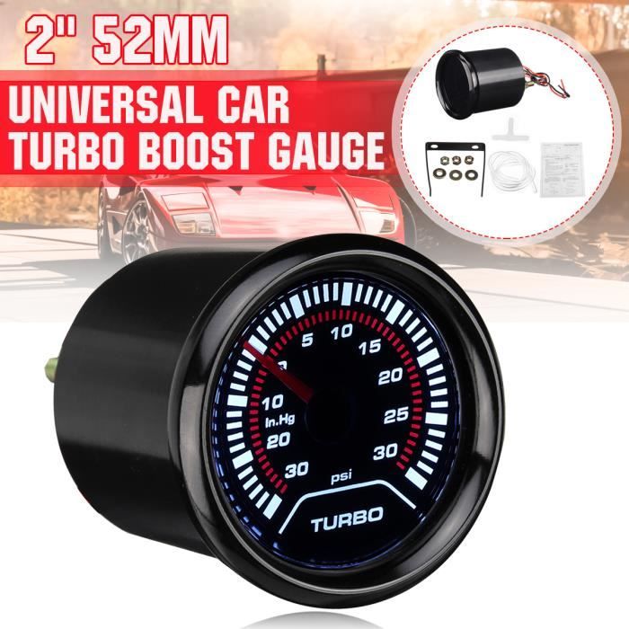 Medidor Turbo Boost, Medidor LED Turbo Boost De 52 Mm / 2 Pulgadas 7 Instalacion Sin Esfuerzo