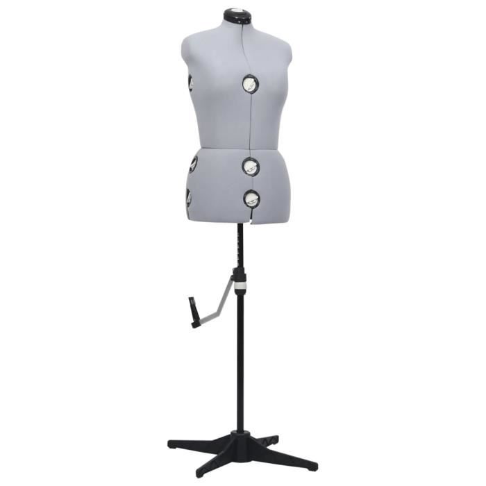 Mannequin Couture Femme Réglable 38/40 - Forme Robe Ajustable Bois Et Acier