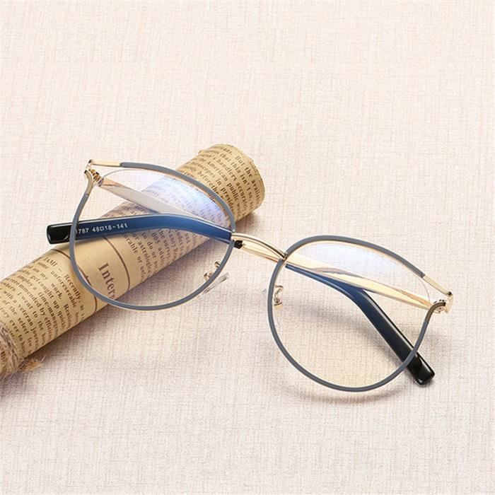 Lunettes lunettes de vue pour hommes et femmes monture m tallique