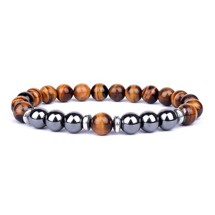 Bracelet En Pierre Naturelle 4mm6mm8mm Pour Hommes Et Femmes Perles