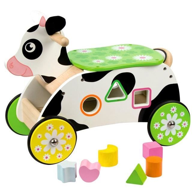Porteur vache en on sale bois