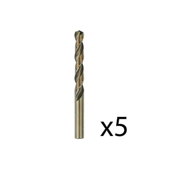 Forets à métaux rectifiés HSS-Co DIN 338 ø 8.0 mm - BOSCH - Pack de 5