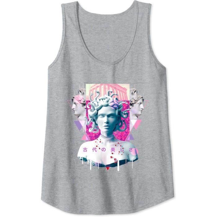 Débardeur Homme Femme Japonais Esthétique Rétro - Motif Pieuvre Vintage, Style Anime Et Samouraï - 7