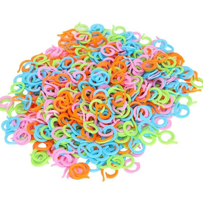 300 Marqueurs De Mailles Pour Tricot/crochet - 15 Couleurs, Avec Boîte De Rangement (23x12mm) - 8