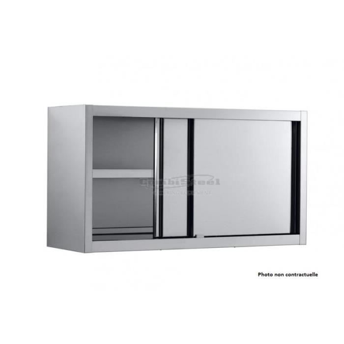 Armoire Inox Murale Avec Portes Coulissantes Gamme 400