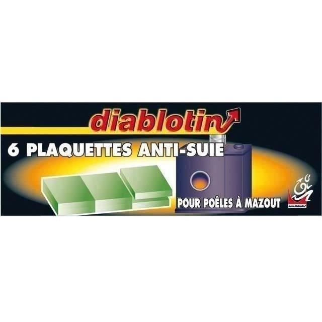 Plaquette anti-suie pour poêles à mazout - DIABLOTIN - lot de 6 - Décompose et élimine la suie