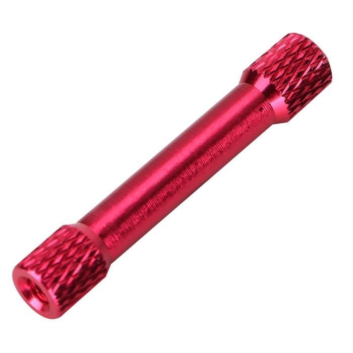 Entretoises M3 En Alliage D’Aluminium – 10 Pièces – 5x20mm – Rouges – Pour RC, Drone, Carte Mère