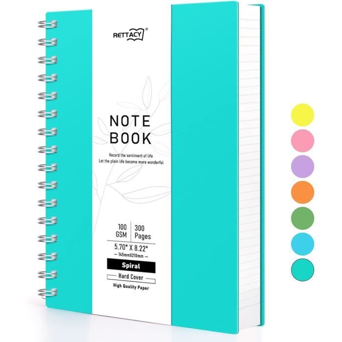 Bullet Journal A5 à Pois Paper&you® - Reliure Spirale 'Make Your Dreams Happen' - 160 Pages