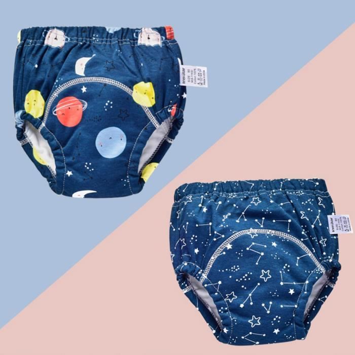 DUDUFUN Lot De 6 Culottes D'Apprentissage Bébé Garçon Et Fille 2-6 Ans - Réutilisables Et Absorbantes