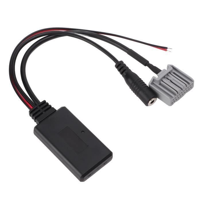 Adaptateur de câble auxiliaire Bluetooth 5.0 pour voiture, TF USB