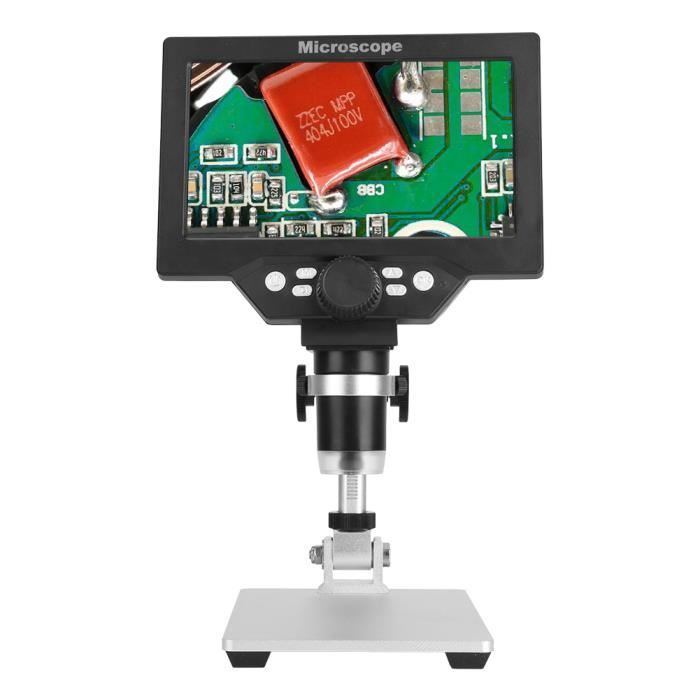 Microscope Numérique - FDIT - 12MP - 7 Pouces LCD - 1200X - Blanc ...