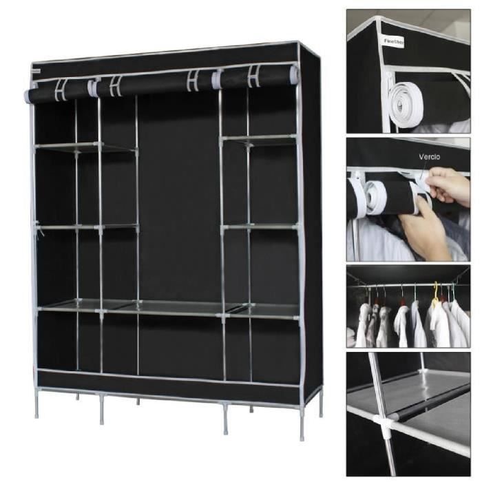 Armoire de Rangement Penderie de Vêtement Pliable Armoire à