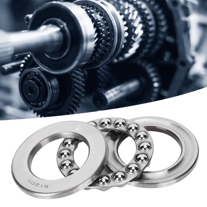 X AUTOHAUX Lot de 2 roulements à billes 44,5 mm x 9 roulements à billes pour pédalier de vélo X AUTOHAUX Lot de 2 roulements à billes 44,5 mm x 9 roulements à billes pour pédalier de vélo