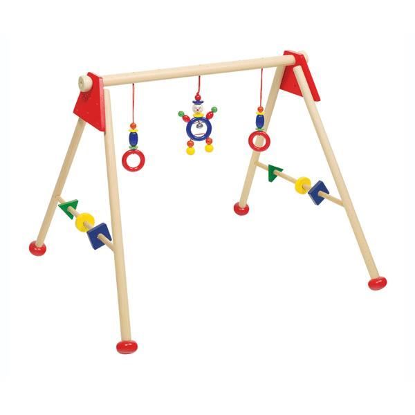 Heimess Portique D Activite En Bois Lutin Bleu Cdiscount Puericulture Eveil Bebe