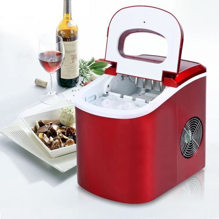 Machine à glace automatique 105w Glace ronde Rouge Cdiscount Electroménager
