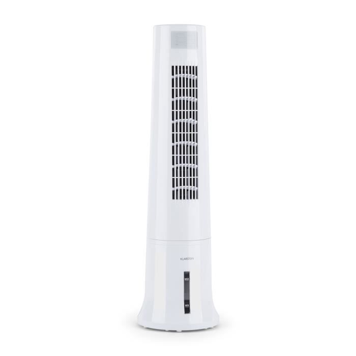 Klarstein Highrise Rafraichisseur D Air 3 En 1 35 W Debit D Air Max 530 M H Pack De Glace 2 5 L Blanc Achat Vente Ventilateur Klarstein Highrise Ventilat Cdiscount