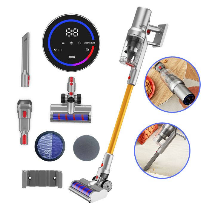 Aspirateur Balai Sans Fil - Liectroux - i10 - 27000Pa - &Eacute;clairage LED - Filtration HEPA E13