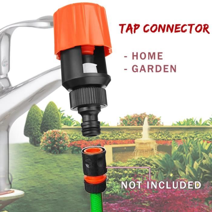 Robinet pour tuyau de jardin tuyau connecteur rond & carré & mélangeur robinets Adaptateur 