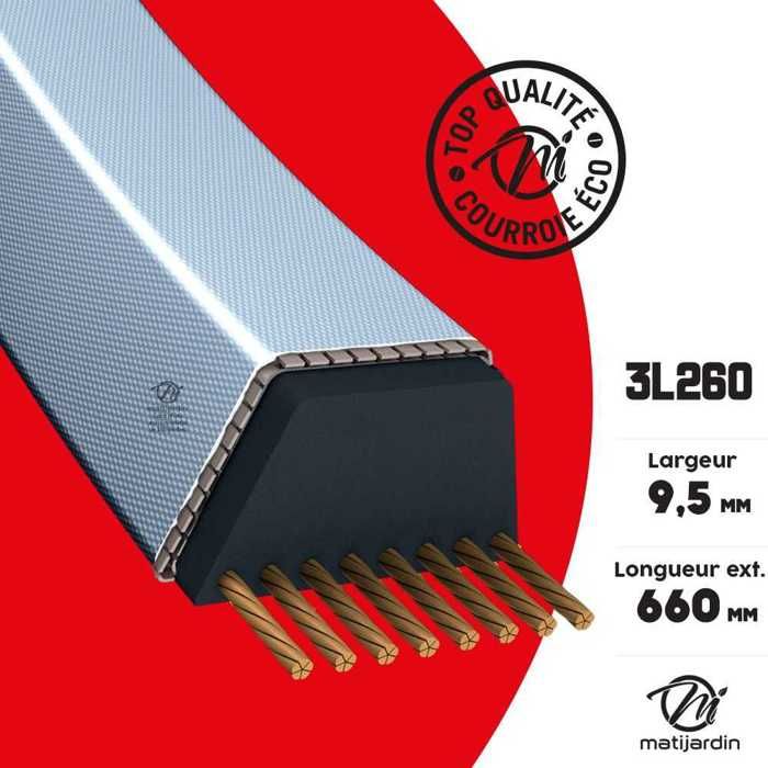 Courroie Tondeuse Trapézoïdale Z30,5 – 10 Mm X 813 Mm – Pièce Détachée De Remplacement Pour Tondeuses Autoportées Et Tractées - 11