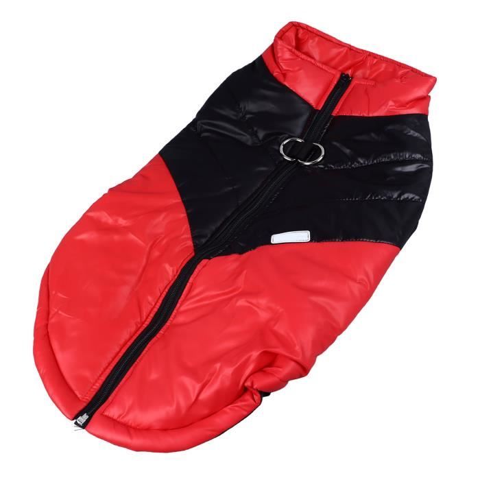 Meilleurs prix pour Manteau chaud pour chien - MINIFINKER - Rouge - Imperméable - Réfléchissant