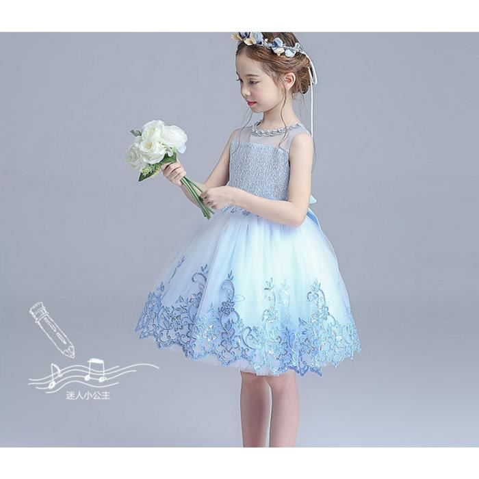 3 Couleurs Evenements De Mariage Robe De Demoiselle D Honneur Robes De Soiree Pour Enfants Bleu Achat Vente Robe De Ceremonie Cdiscount