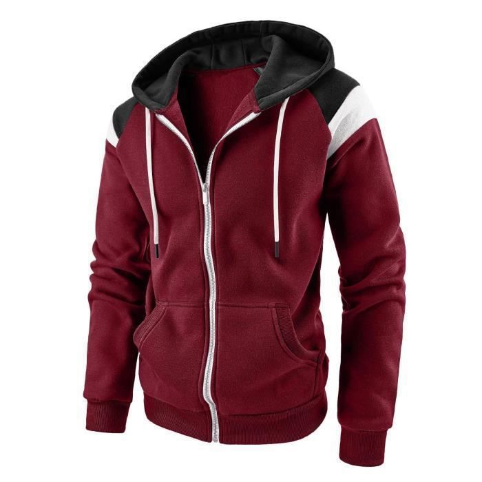 Sweat à Capuche Zippé Joules Garçon - Rouge Et Marine - Taille 8 Ans (128 Cm)