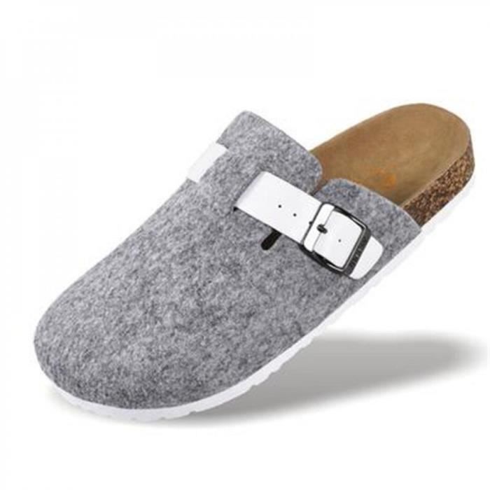 Chaussons femme semelle liege clearance