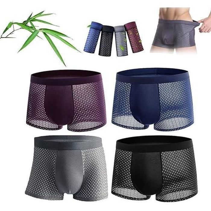 Boxer En Fibre De Bambou SWZEC - Respirant, Antibactérien, Doux - Confort Toute La Journée - Pour Hommes