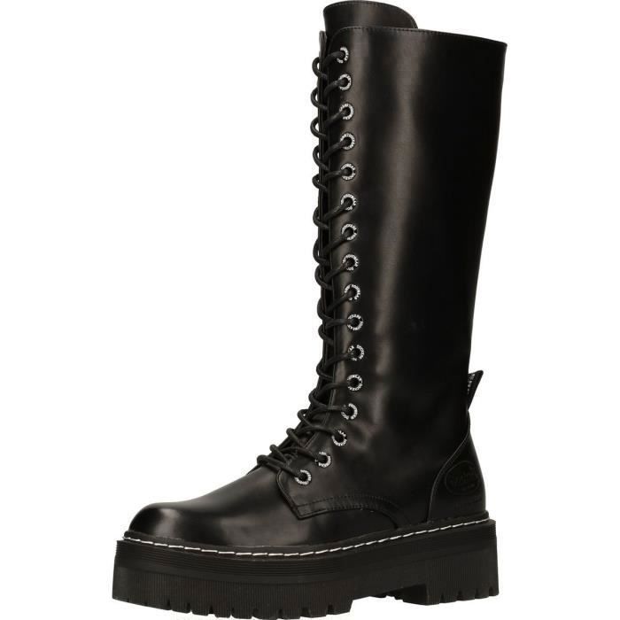 Bottes Femme - Dockers by Gerli - Modèle 1B88 - Noir - Hauteur de tige 33 cm