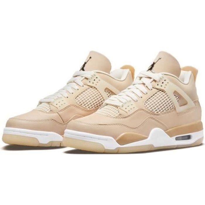 Basket Airs Jordans 4 Retro Lightning Chaussures Homme Femme AJ4 Pas Cher  Sneakers-Kaki Kaki - Cdiscount Prêt-à-Porter