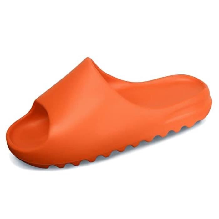 Pantoufles De Douche Antidérapantes Motif Loup Gris – PVC Souple, Semelle épaisse, Pour Hommes Et Femmes - 8