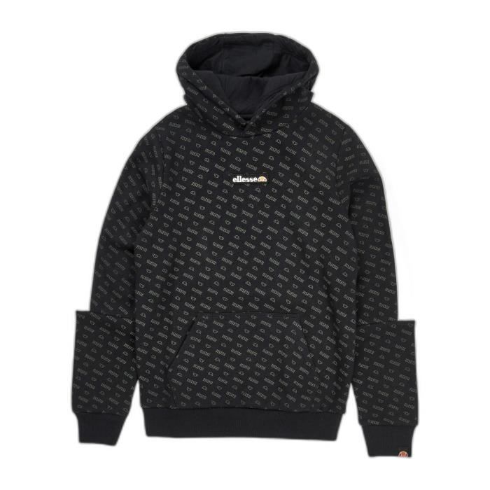 Sweat a Capuche Junior Ellesse Seri ELLESSE Vetement Enfant Manches longues Noir Black Cdiscount Pret a Porter