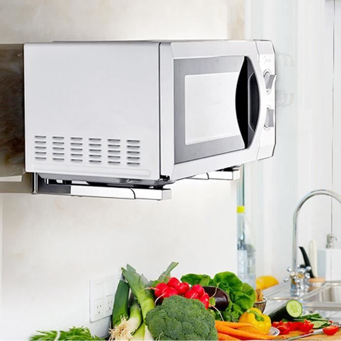 Support Mural Pour Four à Micro Ondes Support Mural Pour Four A Micro Ondes Etagere Universel 23 40cm Reglable Achat Vente Support De Micro Ondes Cdiscount
