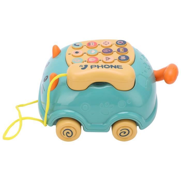 Qqmora Téléphone mobile de voiture de bébé Jouet de Téléphone Portable  Mignon Enfants 16 Fonctions jeux accessoire Vert - Cdiscount Jeux - Jouets