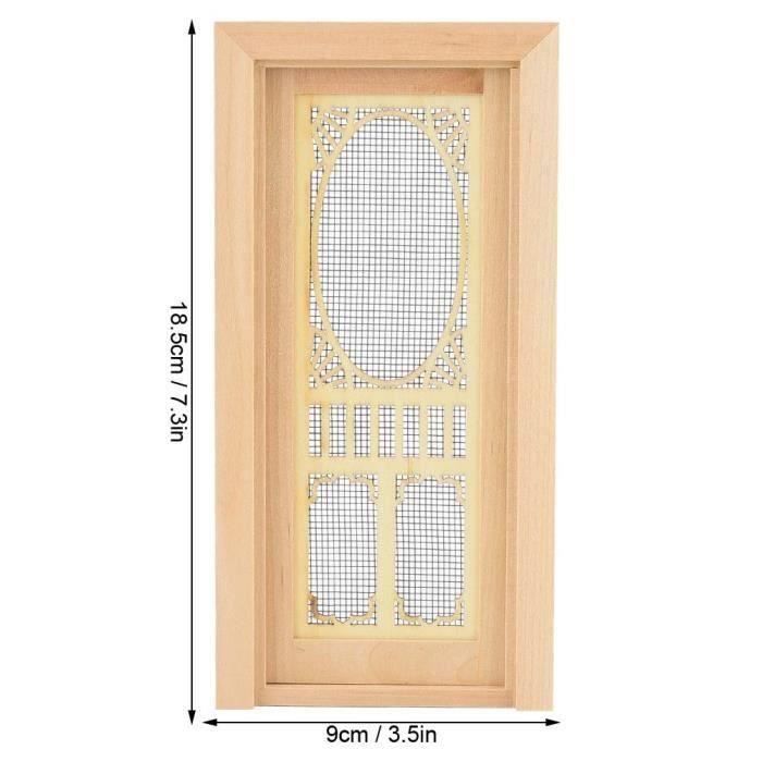 Mini Porte En Bois Pour Maison De Poupée 1:12 – Steepletop – Accessoire Déco Pour Poupées