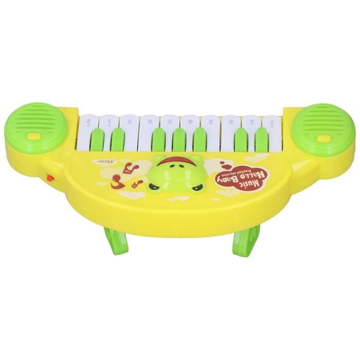 SALUTUYA Piano bébé Piano de Bébé 10 Touches Mini Piano à Clavier  Intéressant Cultive Éducation Musicale ABS jeux activite Vert