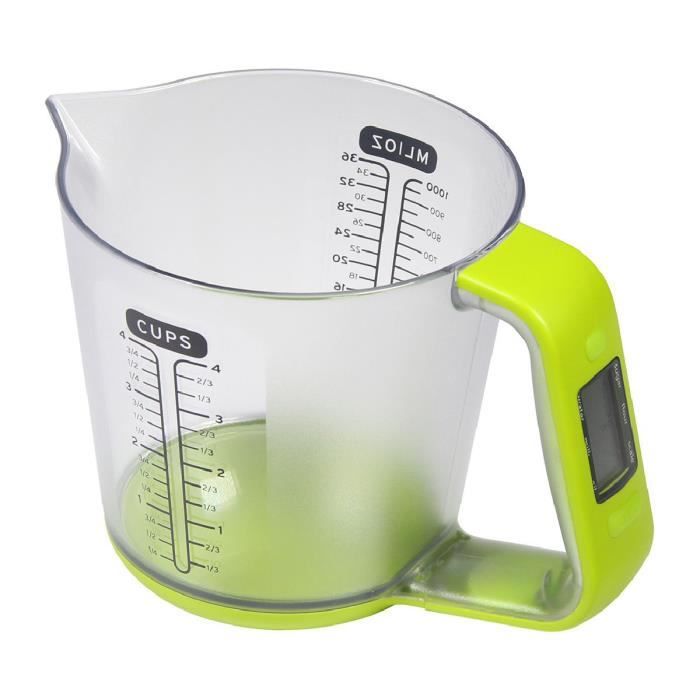 Verre Doseur Avec Balance Integree Achat Vente Balance Electronique Cdiscount