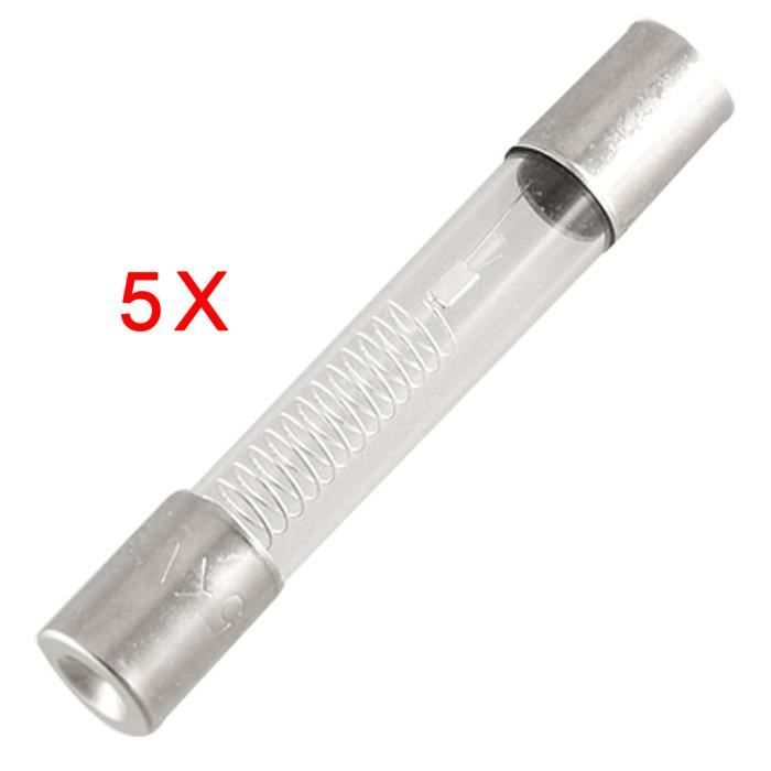 6,3 A Fusible Micro-Onde 6.3 Amps 20mm 6.3 Amp Pack de Deux