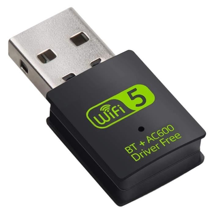 Adaptateur USB WiFi Bluetooth, récepteur externe réseau sans fil