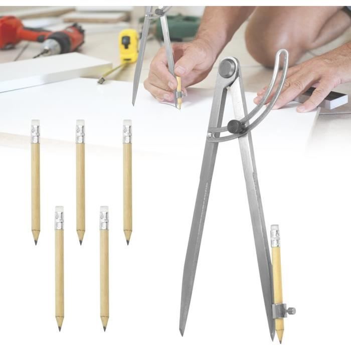 SCHYIDA Compas Menuisier Compas de Précision 25,4 cm Compas Pointe ...