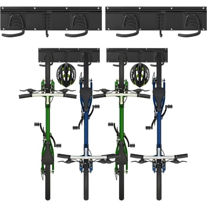 VEVOR Support à Vélo 5 Vélos Porte-vélos Avec 5 Crochets Robustes, Support Rangement Bicyclette