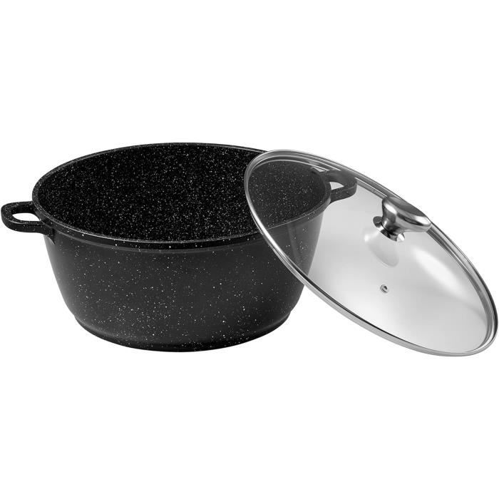Faitout Vapeur MANO 32 Cm - 2 Niveaux - Acier Inoxydable - Compatible Induction - 4 à 6 Personnes