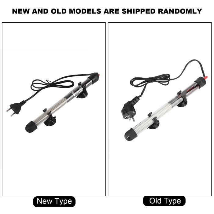 Comparer les prix de Tige chauffante pour aquarium - SURENHAP - 200W - Submersible - Réglable 20-34℃ - Verre