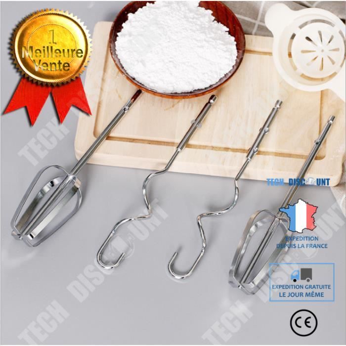 TD® Fouet électrique domestique à 7 vitesses, fouet à 4 têtes, fouet automatique haute puissance de cuisson portable