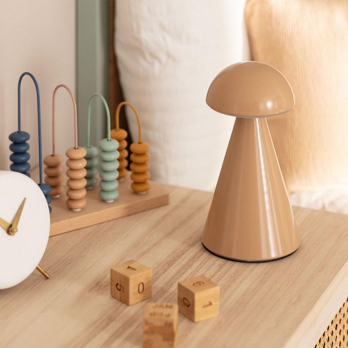 Lampe à Poser LED Portable avec Batterie USB Rechargeable Métal Azana Camel